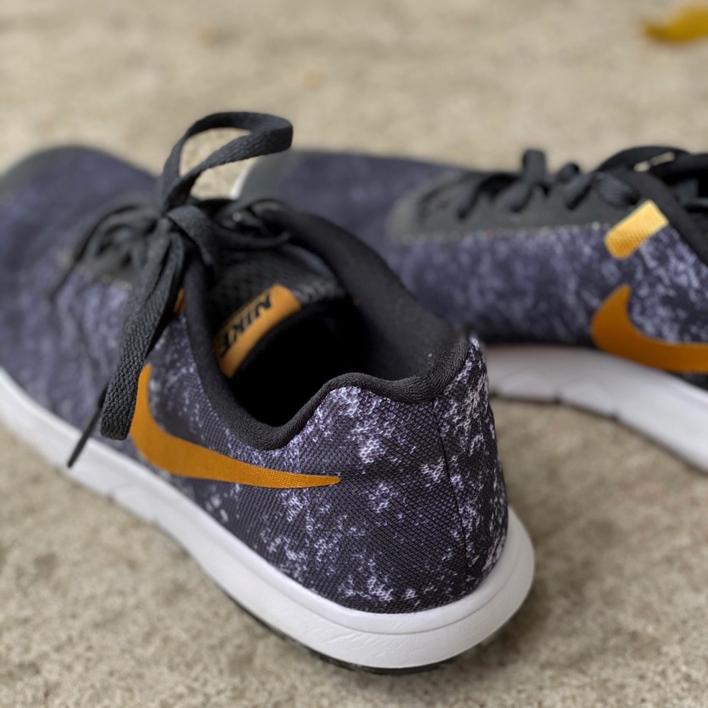 Black White Gold Nike Sneakers